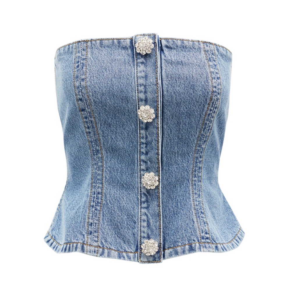 NWTA Lucy Paris Denim Top XS